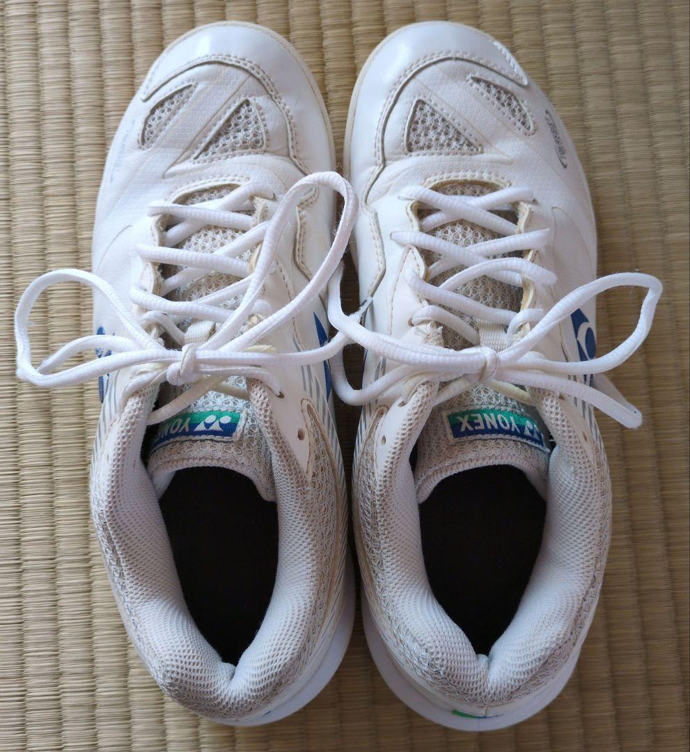 【中古品】ヨネックス バドミントンシューズ ホワイト【75周年記念】