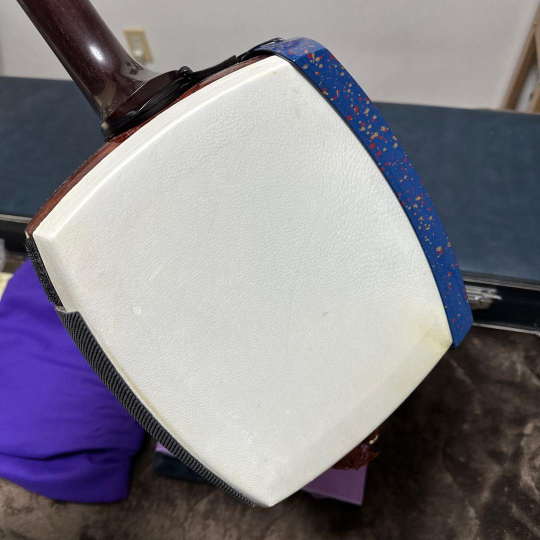 【本日限定】太棹三味線（紅木）ピックアップ付き　付属多数