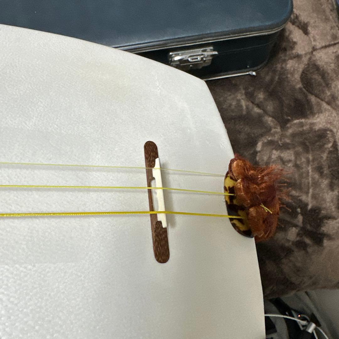 【本日限定】太棹三味線（紅木）ピックアップ付き　付属多数