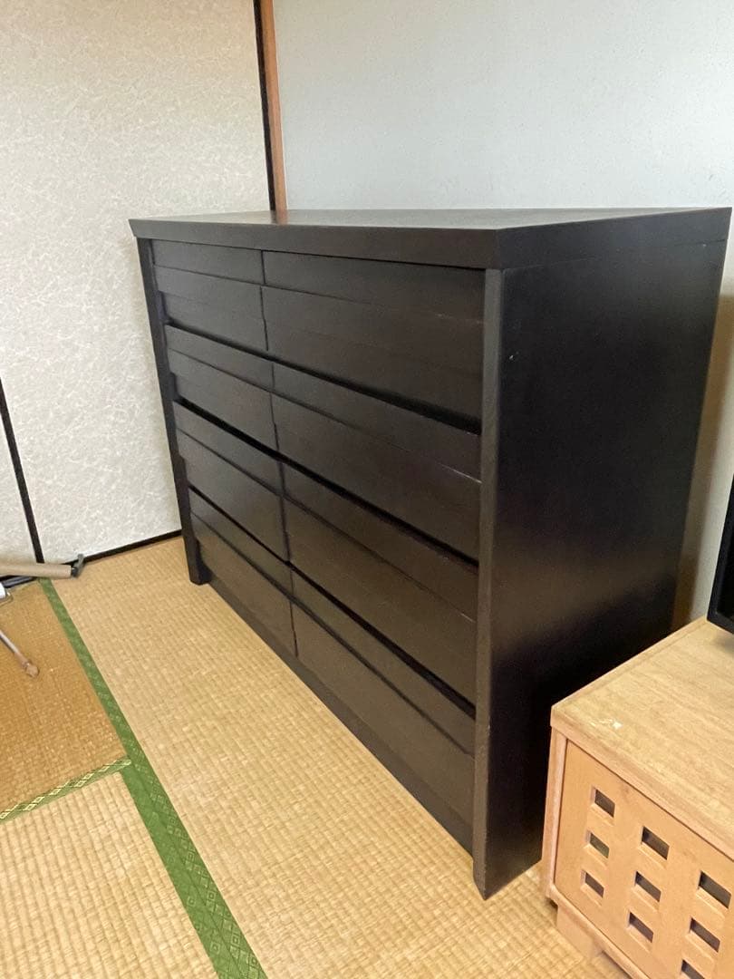 木製チェスト 洋服ダンス　8引き出し