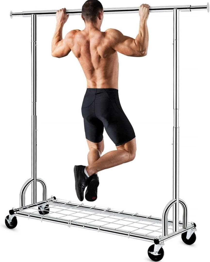 ハンガーラック パイプハンガーラック 3ウェイ シングル 205kg