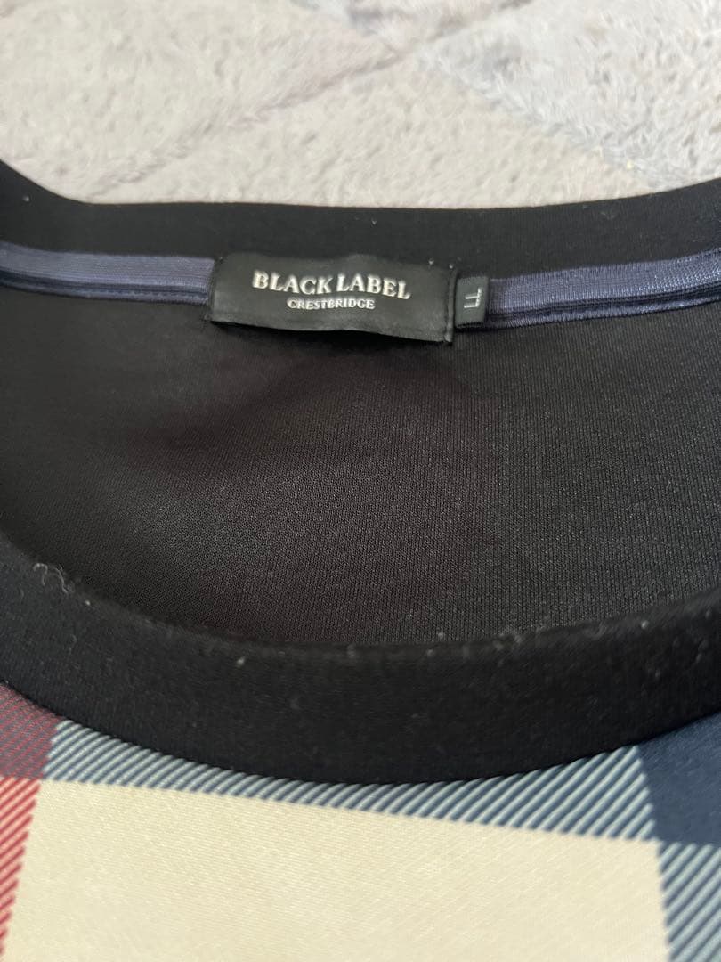 BLACK LABEL CRESTERIDGE チェック柄トレーナー　スウェット