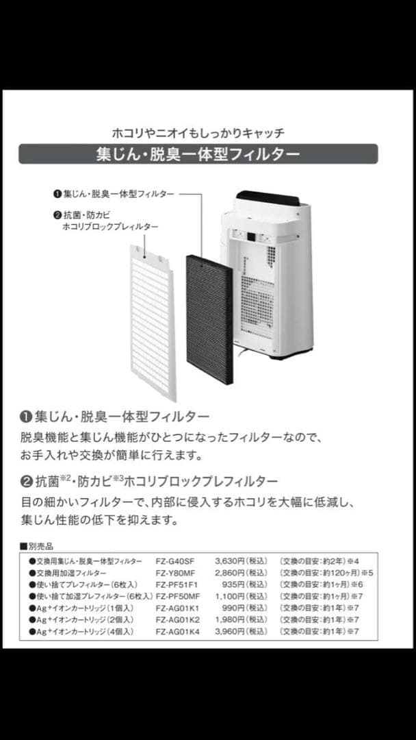 SHARP KC-40TH7-W 加湿空気清浄機シャープ新品未開封【ホワイト系】