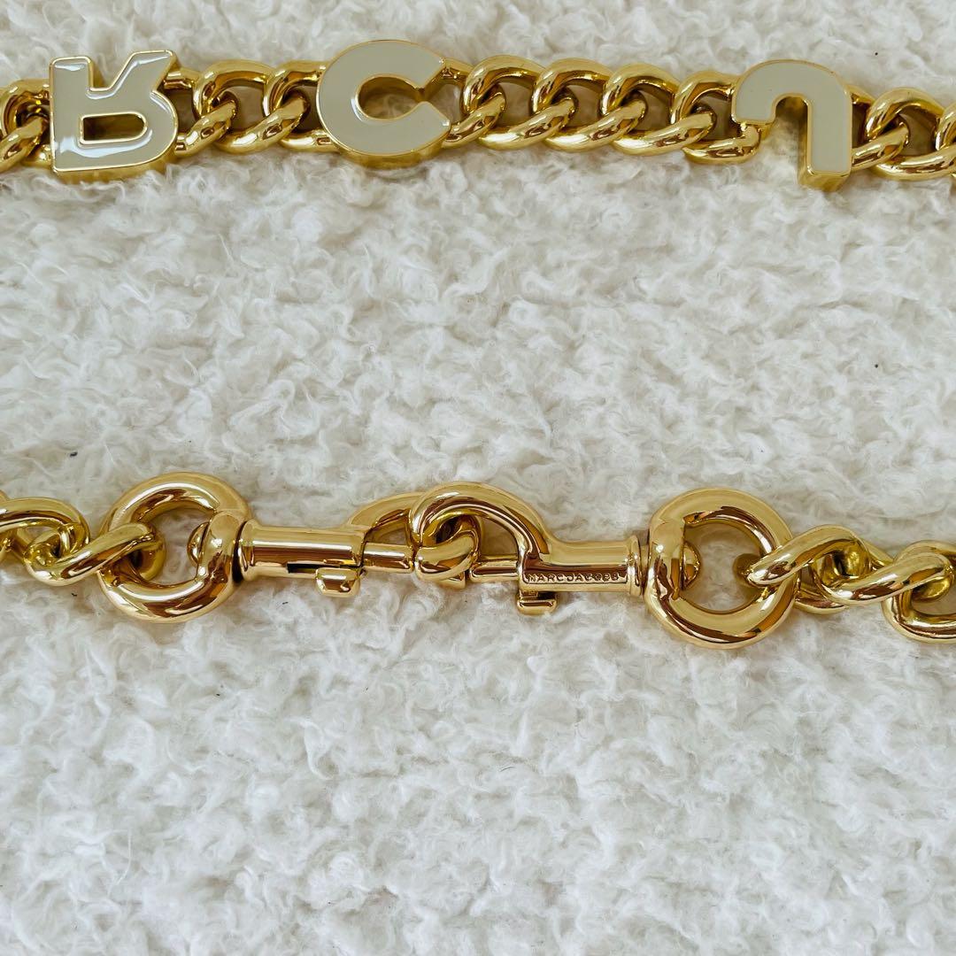 【美品】MARC JACOBS ショルダーストラップ ゴールドチェーン 肩掛け