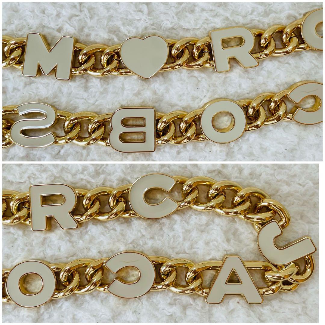 【美品】MARC JACOBS ショルダーストラップ ゴールドチェーン 肩掛け