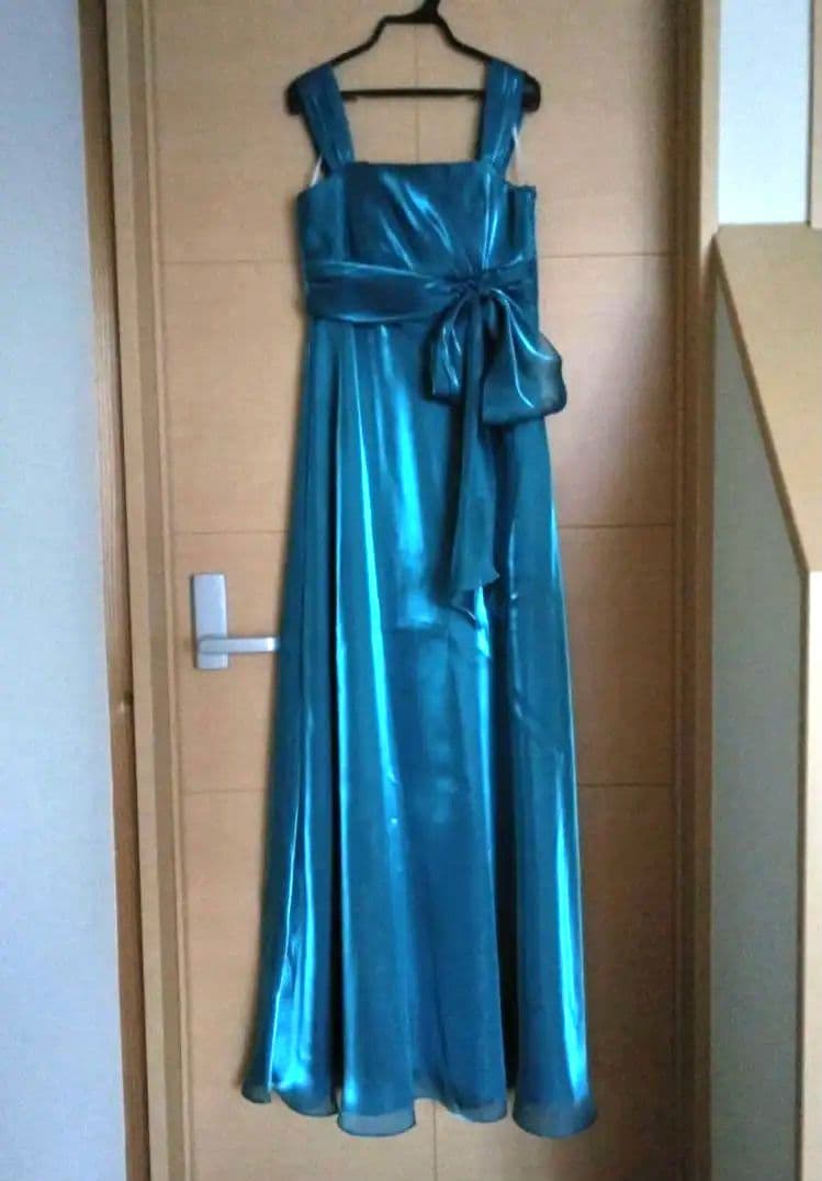 PREFERENCE　ロングドレス　ブルーグリーン　38