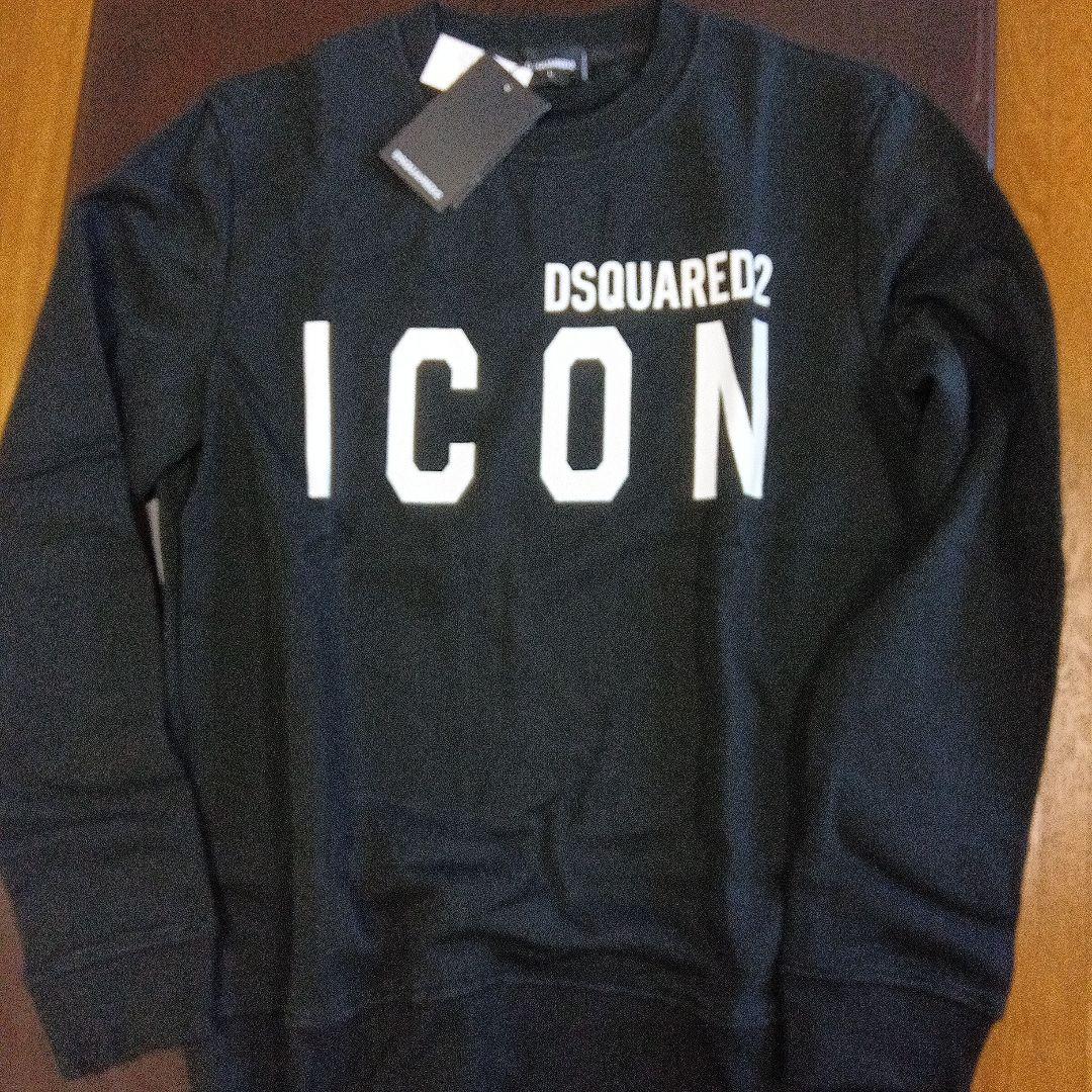 DSQUARED2デイースクエアードニットブラック長袖トレーナー　L