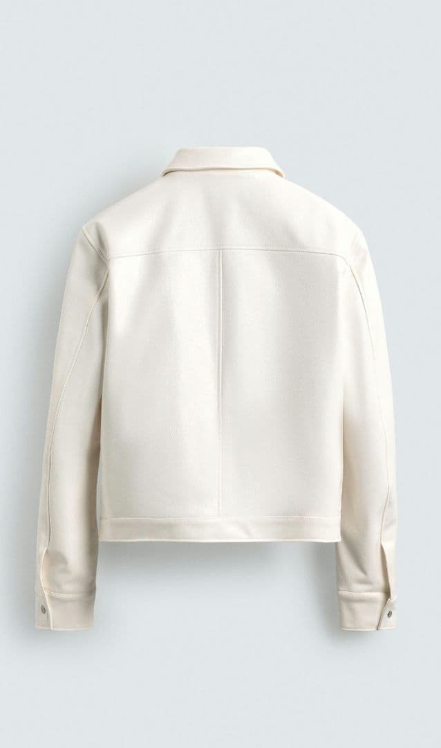 ZARA　ホワイトレザージャケット　完売品