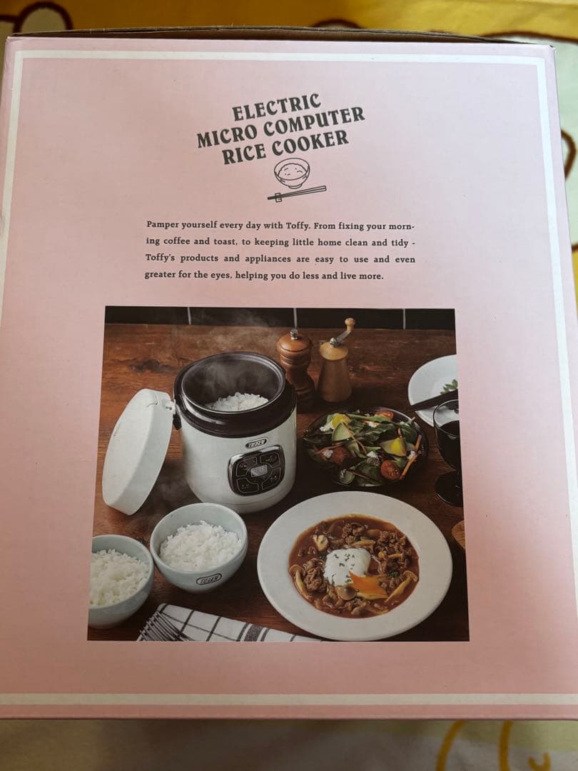 toffy マイコン炊飯器 ピンク