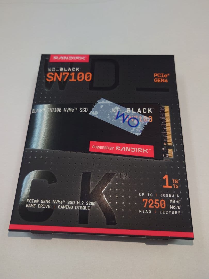 WD_BLACK SN7100 1TB SSD PCIe Gen4 新品未開封