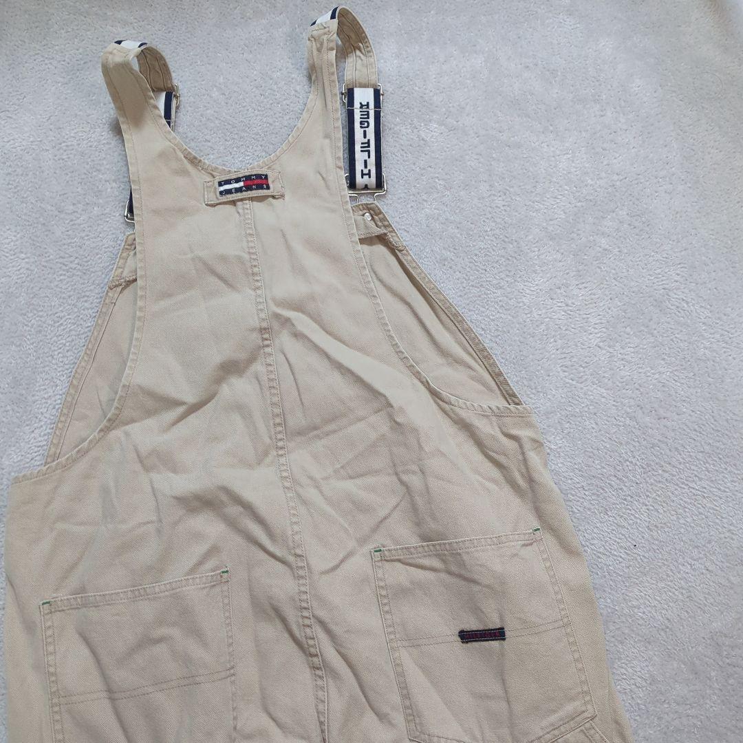 レア90s JEANS トミージーンズ ホワイトデニム オーバーオール