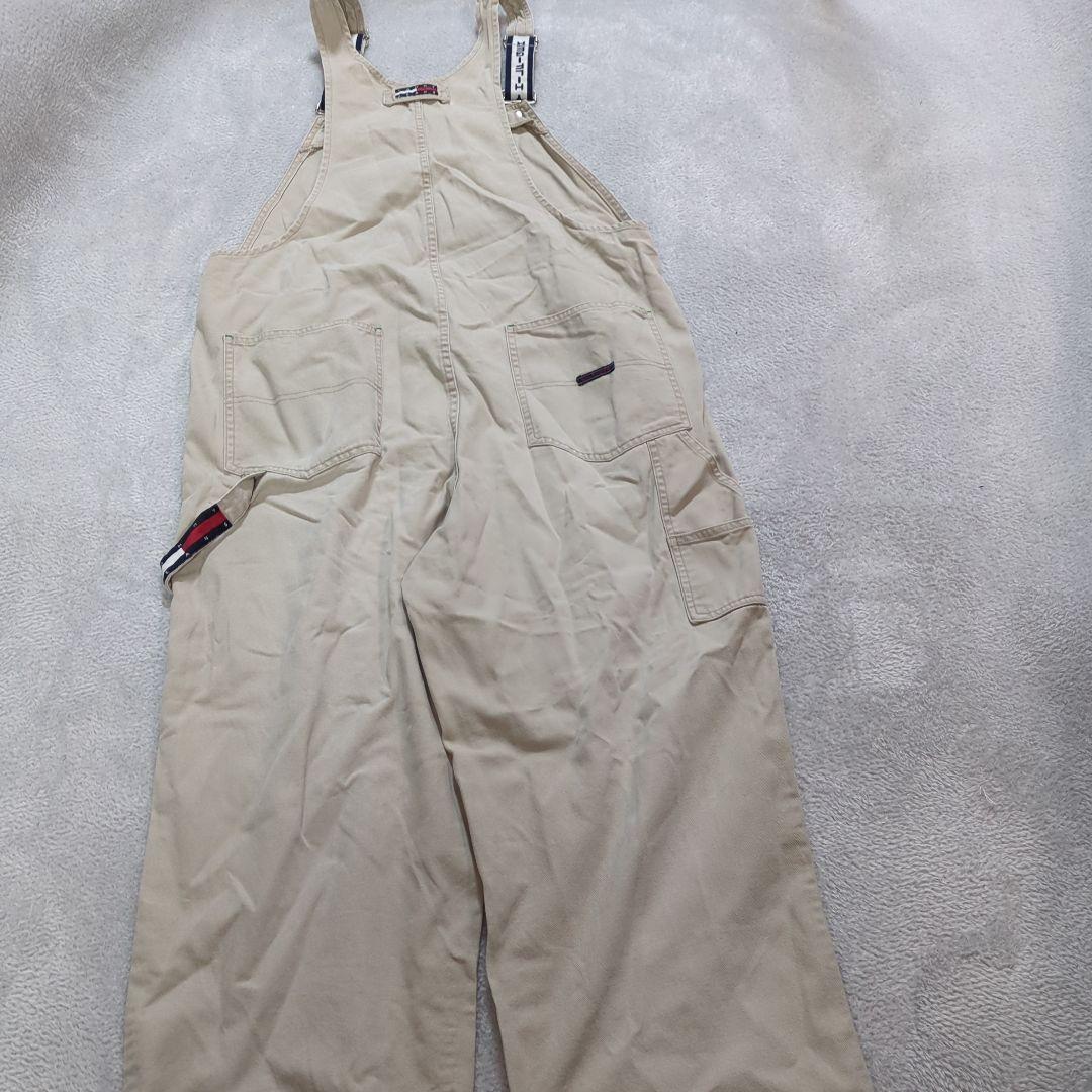 レア90s JEANS トミージーンズ ホワイトデニム オーバーオール