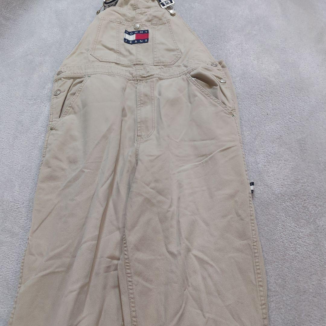 レア90s JEANS トミージーンズ ホワイトデニム オーバーオール