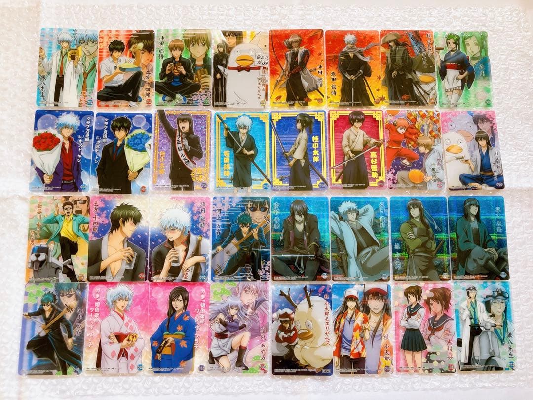 銀魂 カード 128枚 レア 箔押し カードダス ウエハースカード