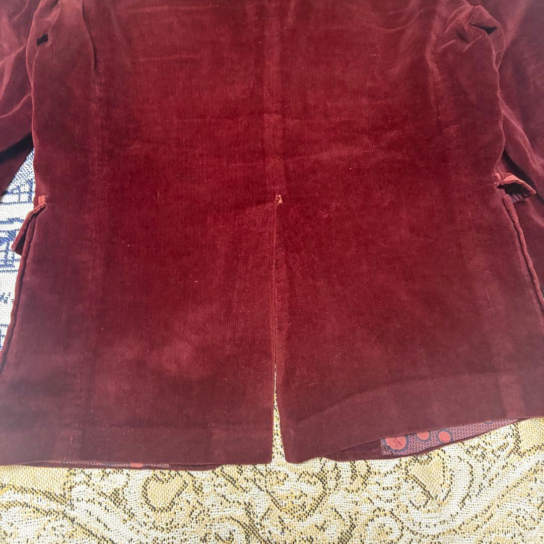 70s USA製 ベロア レザー テーラードジャケット60s 50s