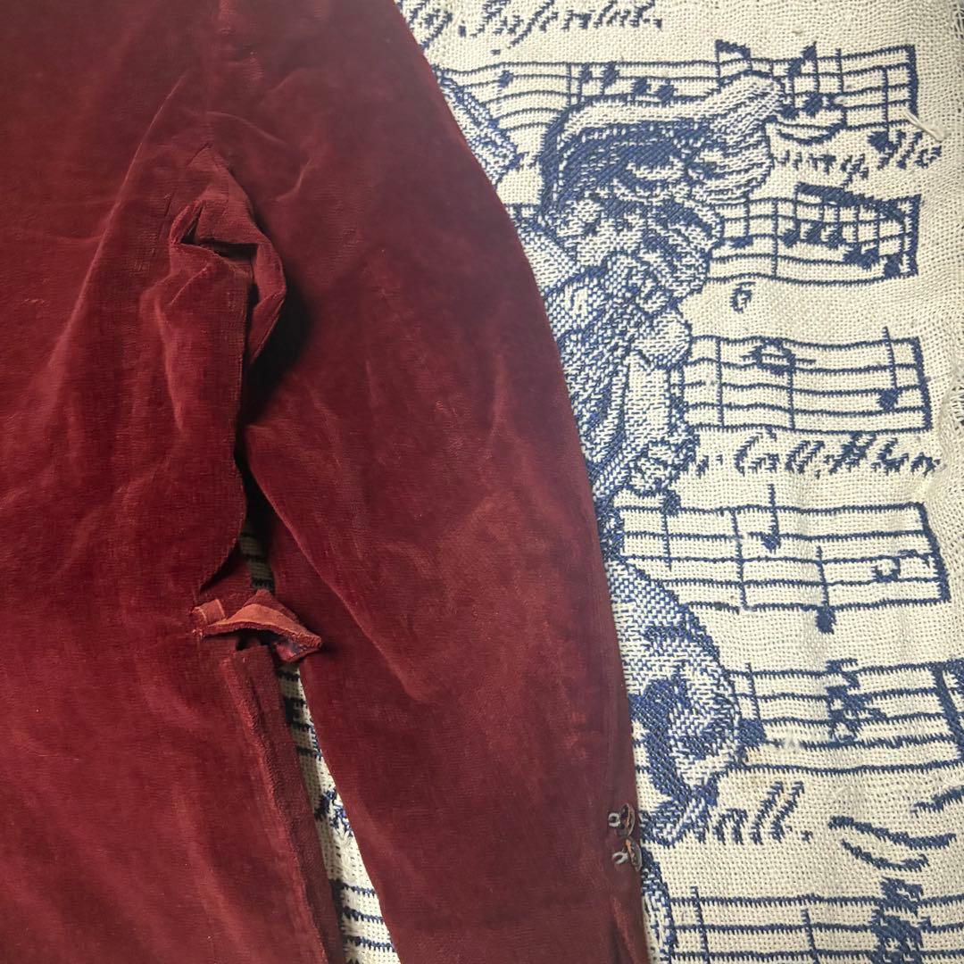 70s USA製 ベロア レザー テーラードジャケット60s 50s