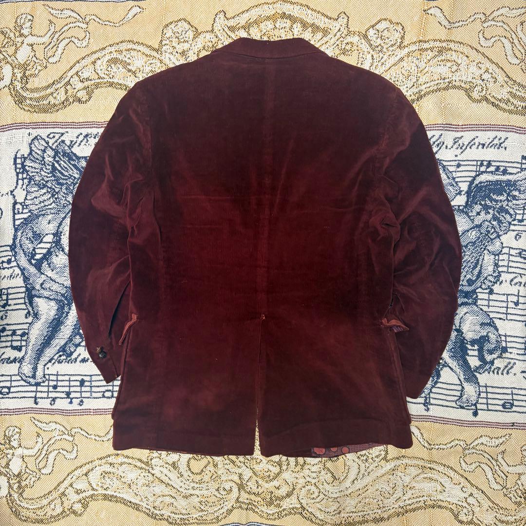 70s USA製 ベロア レザー テーラードジャケット60s 50s