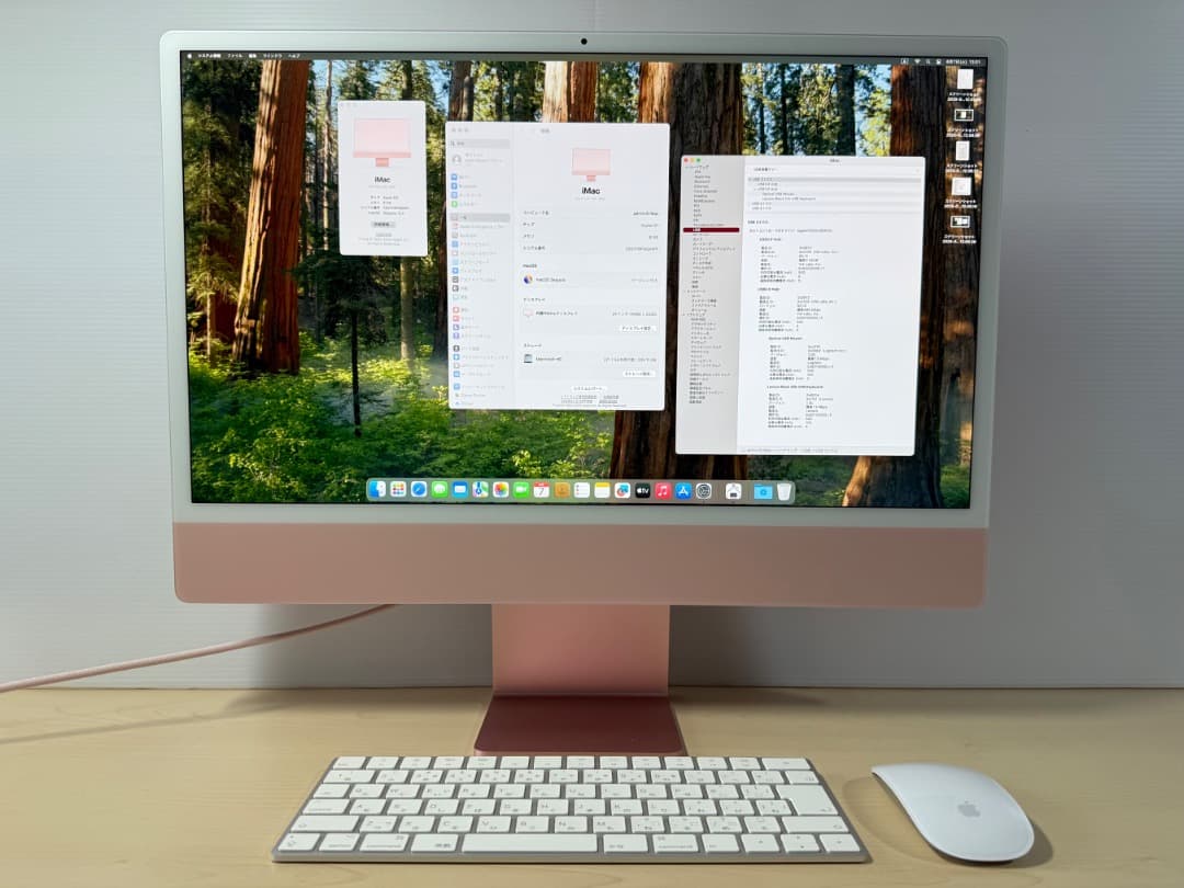 Macデスクトップ Apple iMac 24-inch, M1, 2021 8GB 256GB