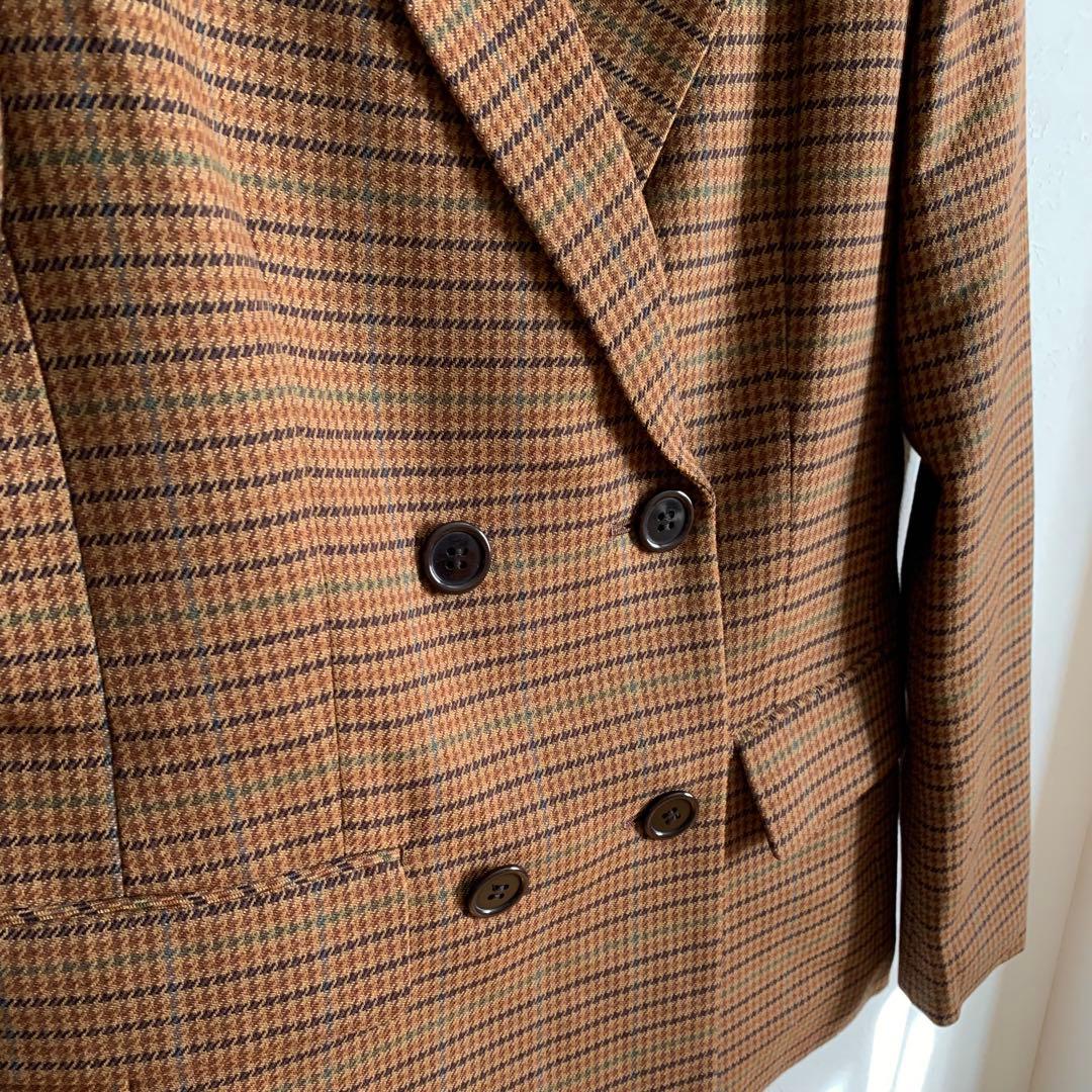 ANAYI ウールチェックダブルジャケット 未使用 36