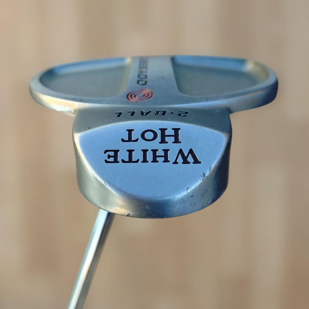 【レフティ】オデッセイ　ホワイトホット2ボール　センターシャフト　33インチ