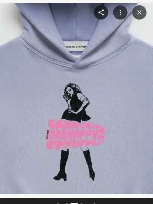 HYSTERIC GLAMOUR グラフィックパーカー ラベンダー