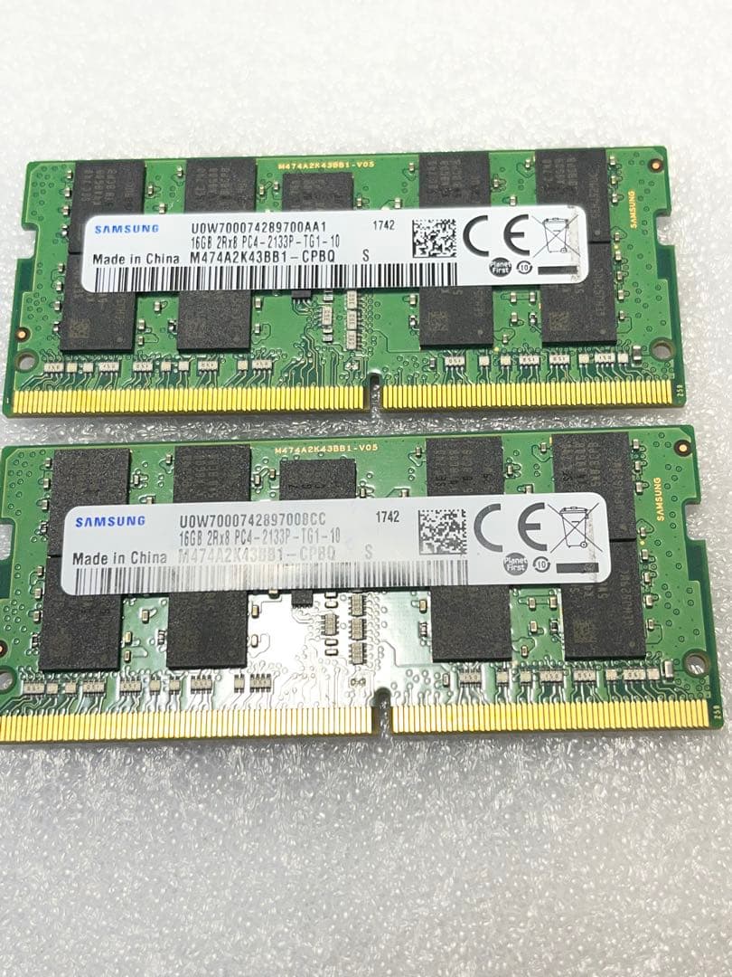 S8 SAMSUNG PC4 16GB2枚セット32GB BIOSチェック✅