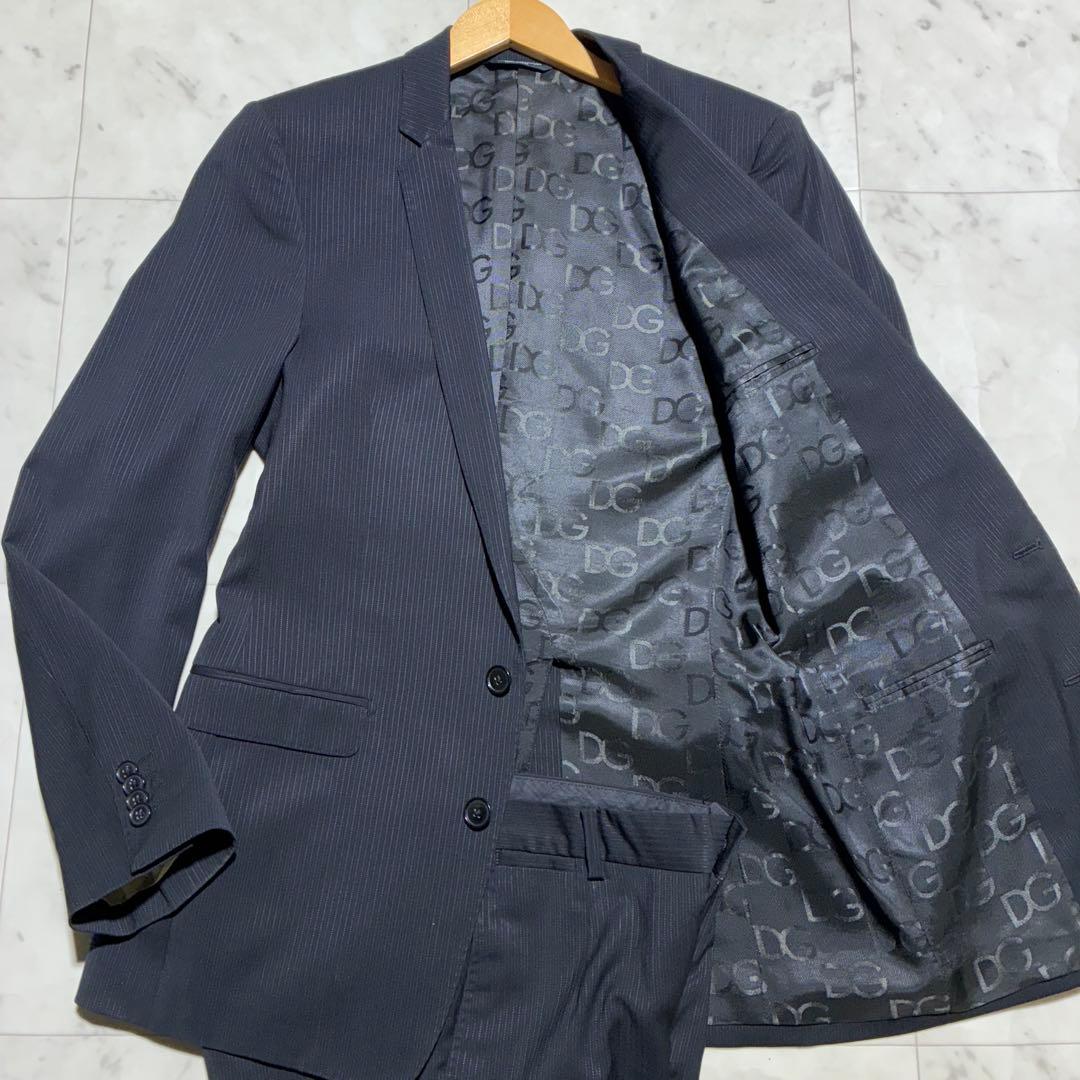 ドルチェ&ガッバーナ 最高峰GOLDライン!! 裏地総柄 ストライプ スーツ