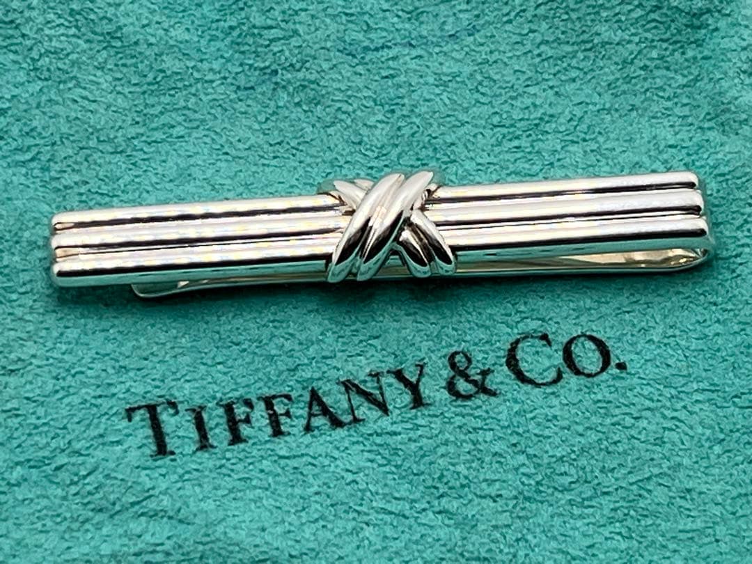 c365 美品　ティファニー　1992 シグネチャー　ネクタイピン　925