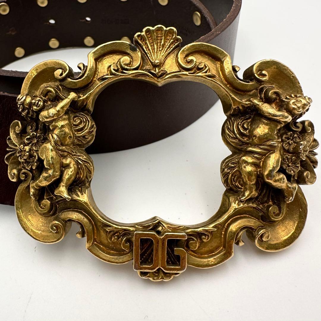 ドルチェ＆ガッパーナ D&G ロゴ ゴールド金具 ベルト ドルガバ