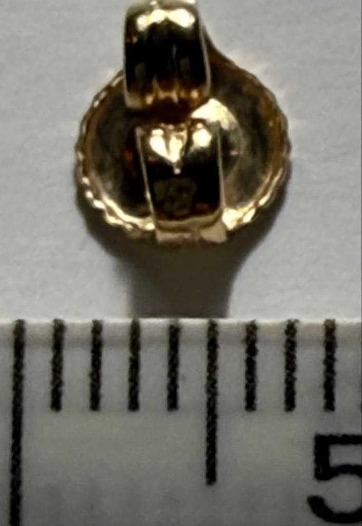 R*長様 片耳用 ティファニー K18 バイザヤード ダイヤ ピアス　極美品