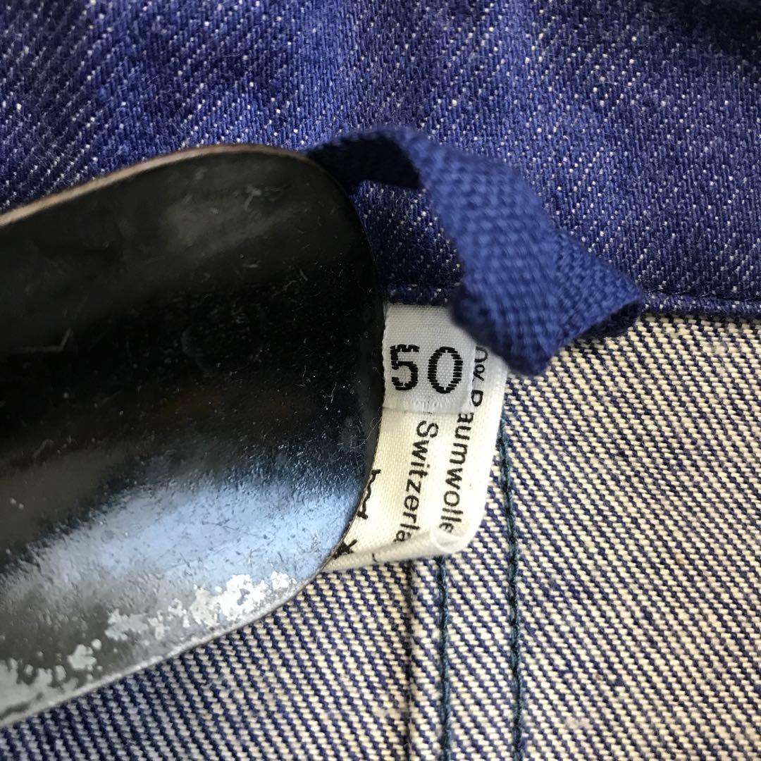 デッドストック！70's スイス製 デニムジャケット ミリタリー