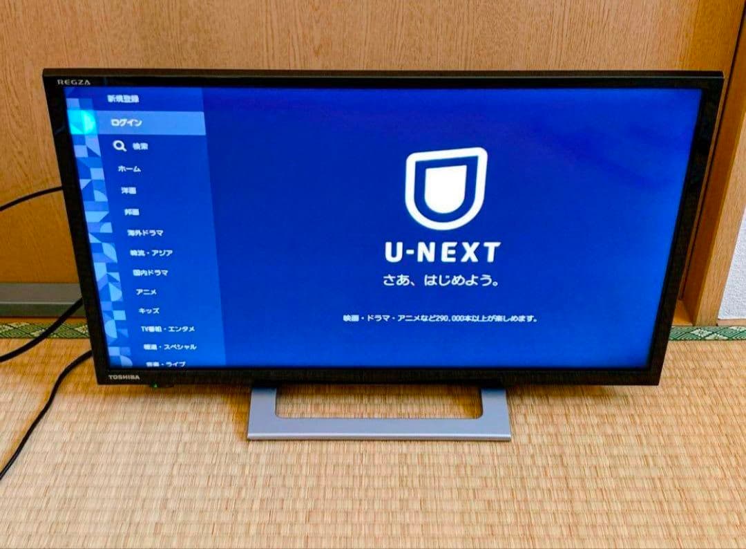 Wi-Fiスマートテレビ TOSHIBA 24v型　動画アプリ／地上波 美品