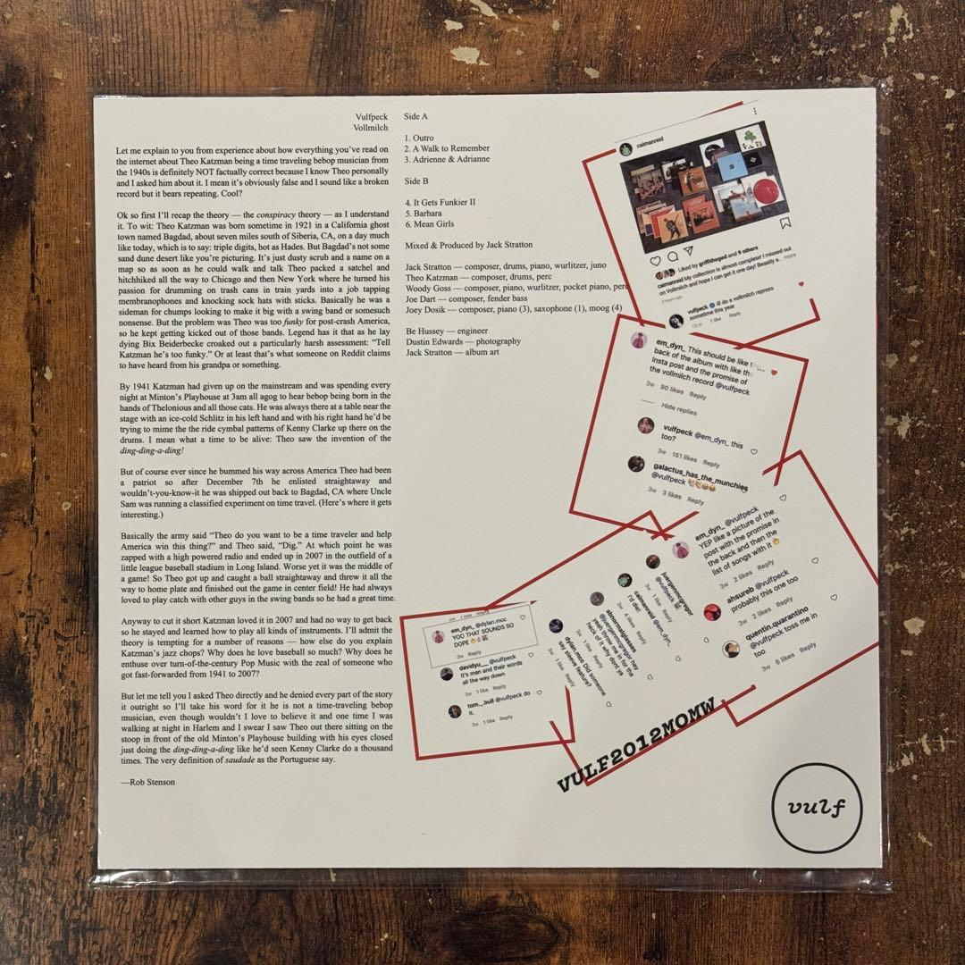 Vulfpeck / Vollmilch LP クリアヴァイナル