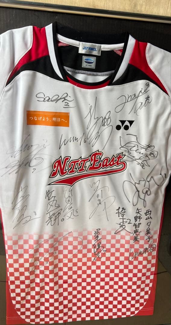 サイン入りバドミントンウェア