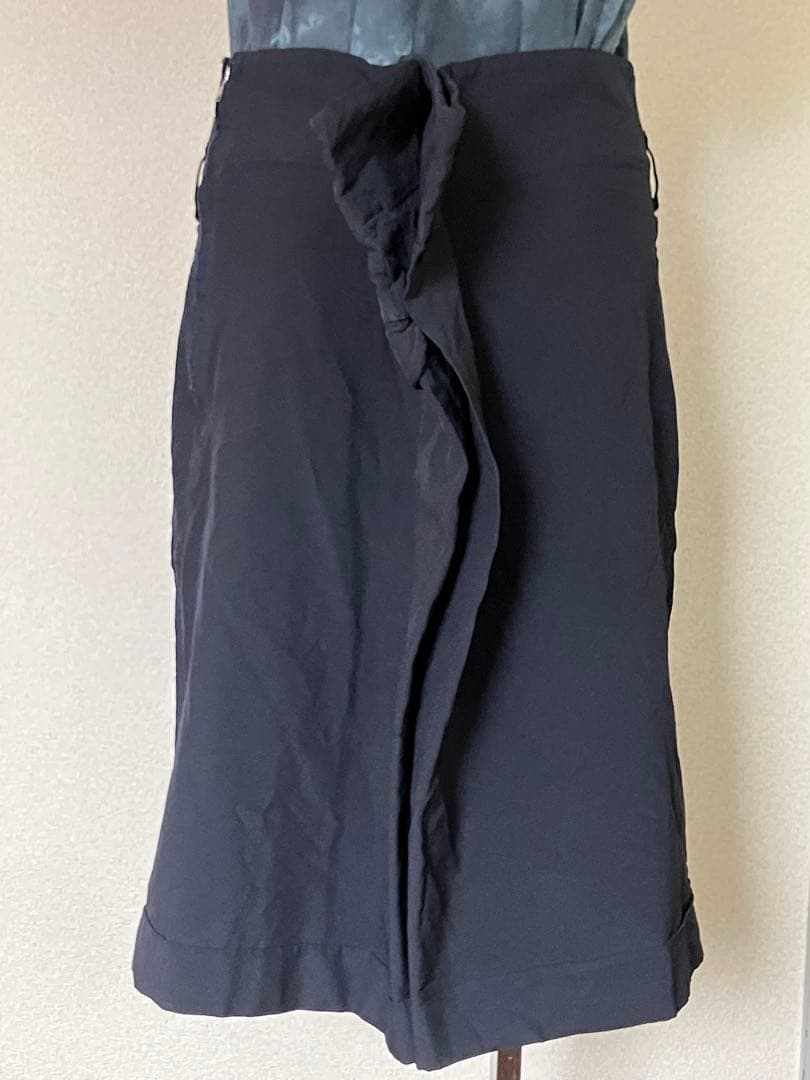 コムデギャルソン ネイビー デザインハーフパンツ ベルト難あり