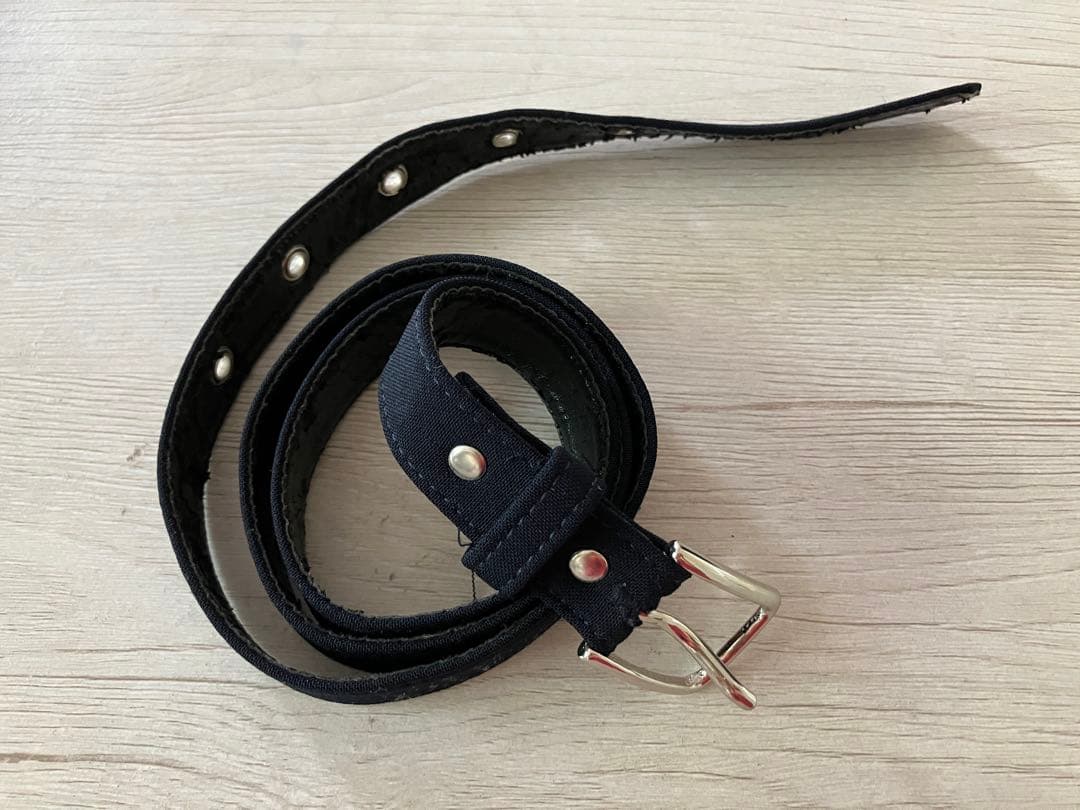 コムデギャルソン ネイビー デザインハーフパンツ ベルト難あり