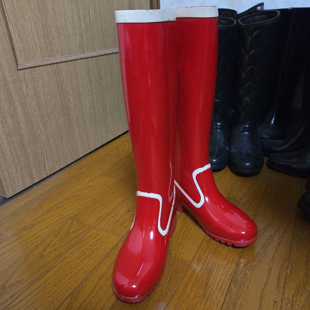 ヴィンテージ　レインブーツ　ラバーブーツ　バスクラフト　レッド