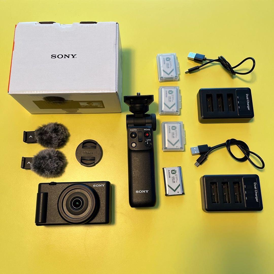 VLOGCAM ZV-1F 超広角単焦点レンズ一体型カメラ 付属品付きBlack