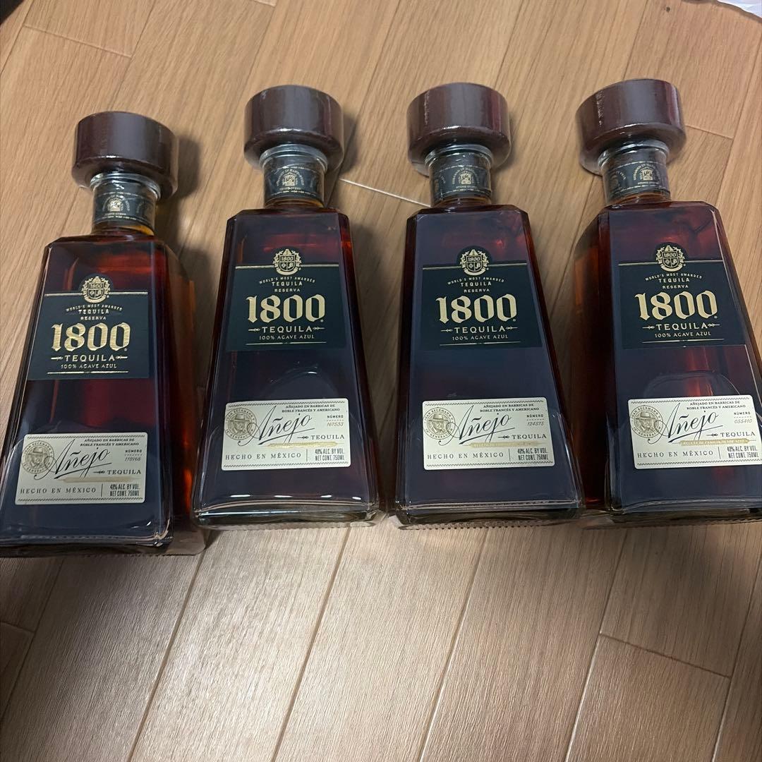 テキーラ　アネホ　1800 Tequila Añejo 750ml 4本セット