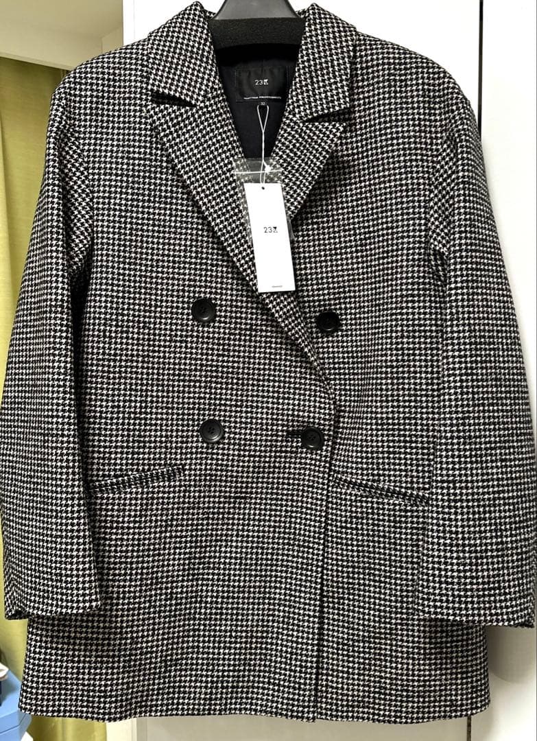 タグ付き！ループミックスツイード ダブル ジャコット