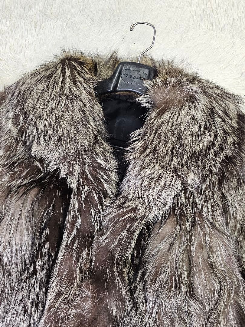 SAGA FOX　シルバーフォックス フルファーコート　銀タグ