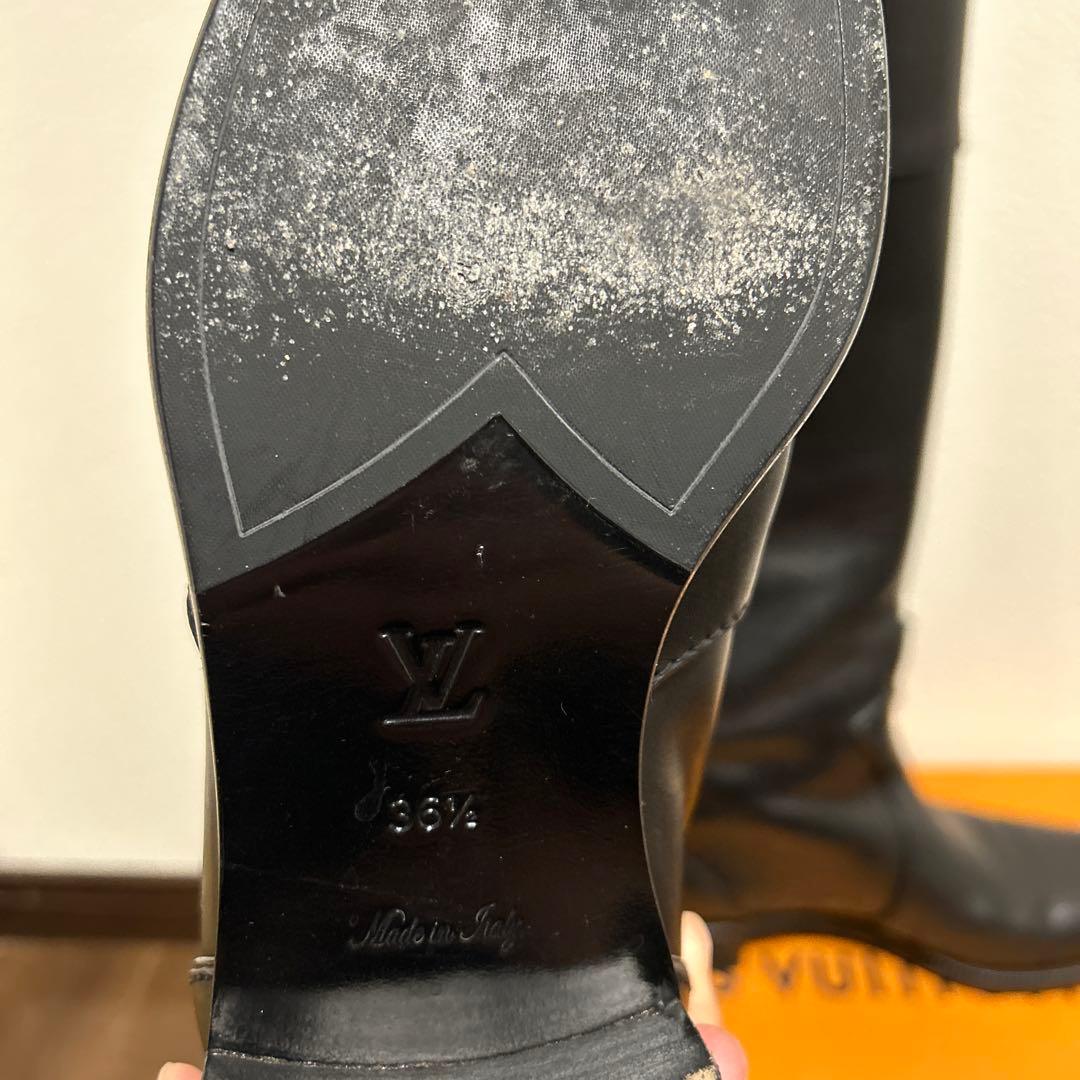 ♡LOUIS VUITTONフラワーモチーフレザー ロングブーツ36 1/2♡