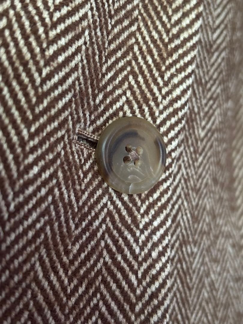 ❤︎ ラルフローレン イタリー製 ヘリンボーン 絹混ウールジャケット サイズ2