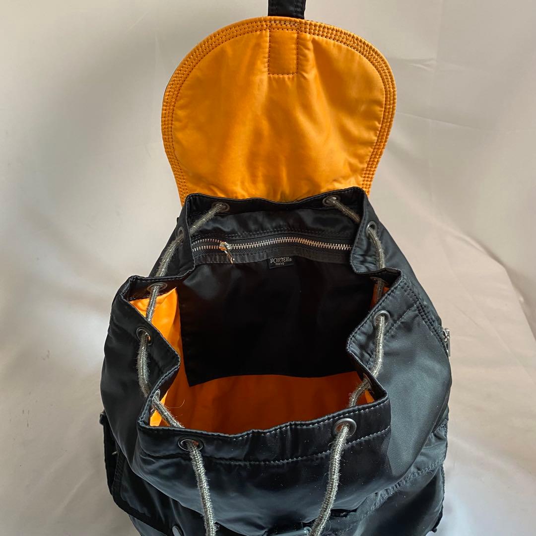 PORTER ポーター　タンカー　リュック　バックパック　ブラック　黒　巾着型