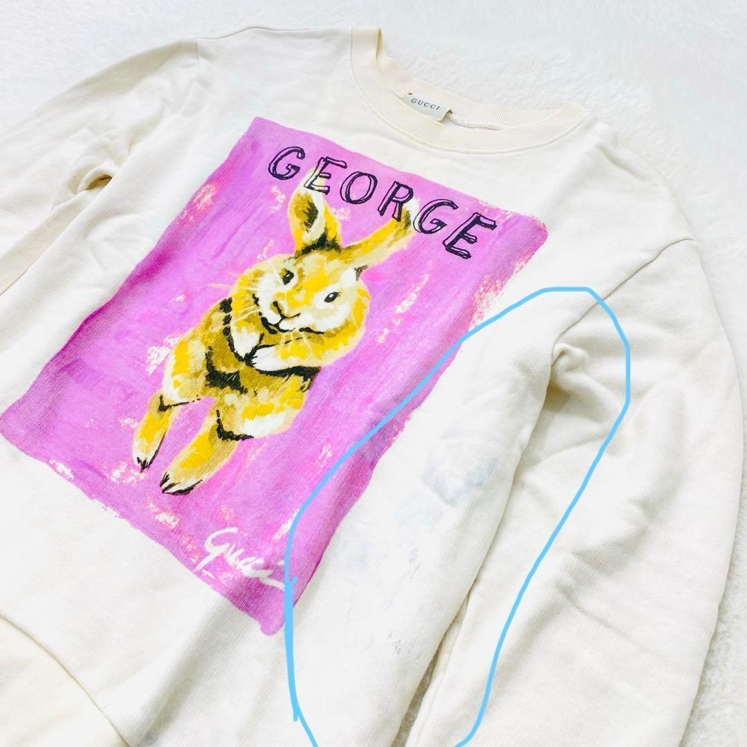 グッチ　トレーナー　スウェット　長袖　コットン　アニマル　うさぎ　レディース　M