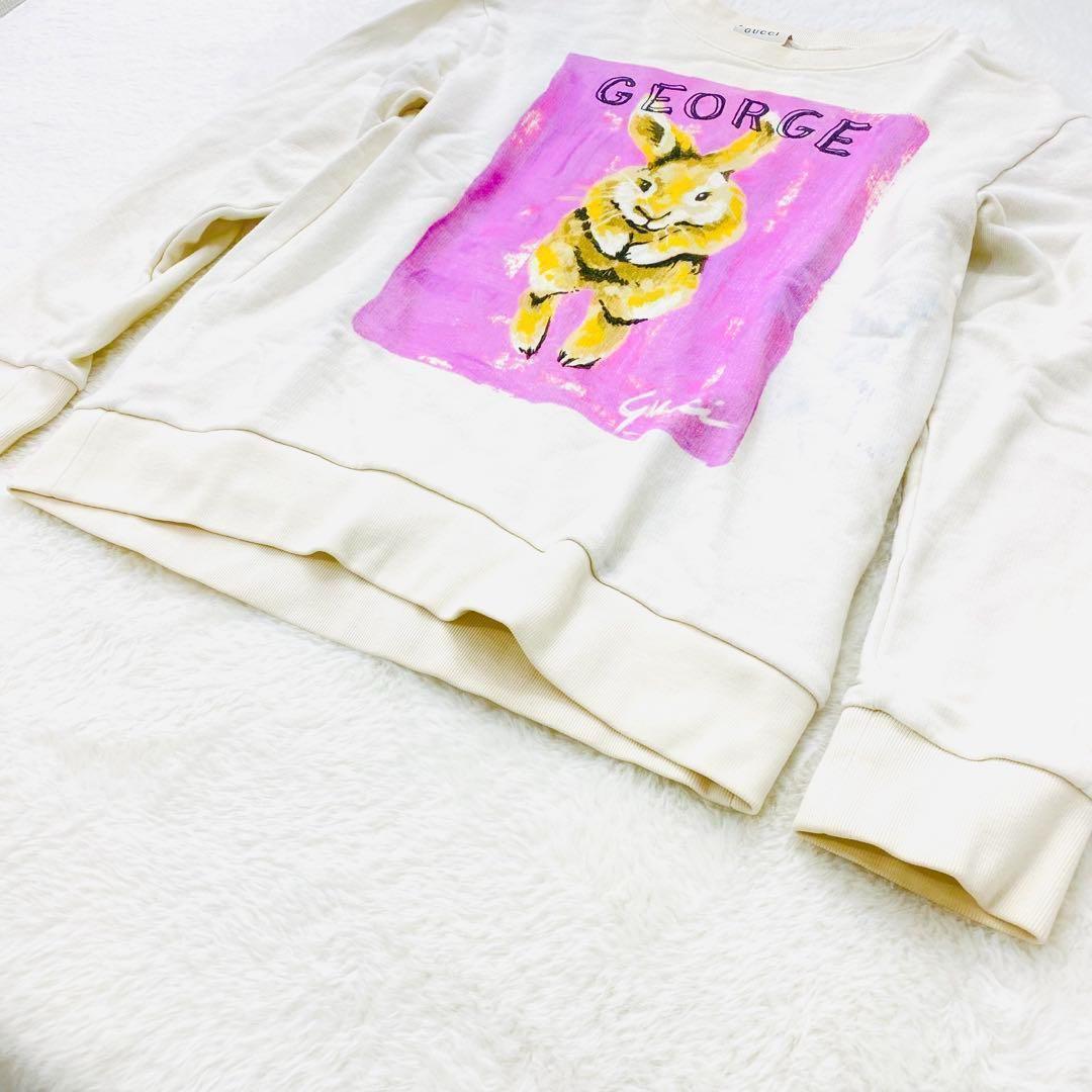 グッチ　トレーナー　スウェット　長袖　コットン　アニマル　うさぎ　レディース　M