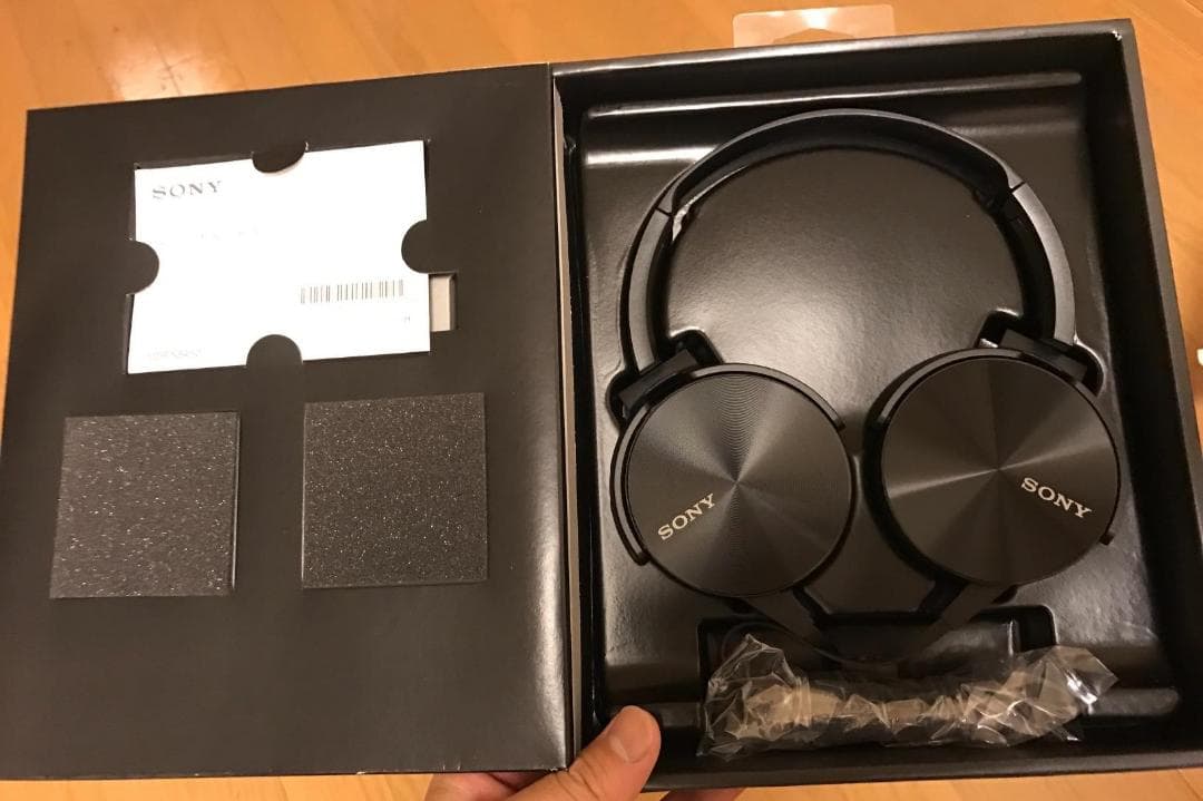 ソニー SONY ヘッドホン MDR-XB450 : 密閉型 折りたたみ式 ブm