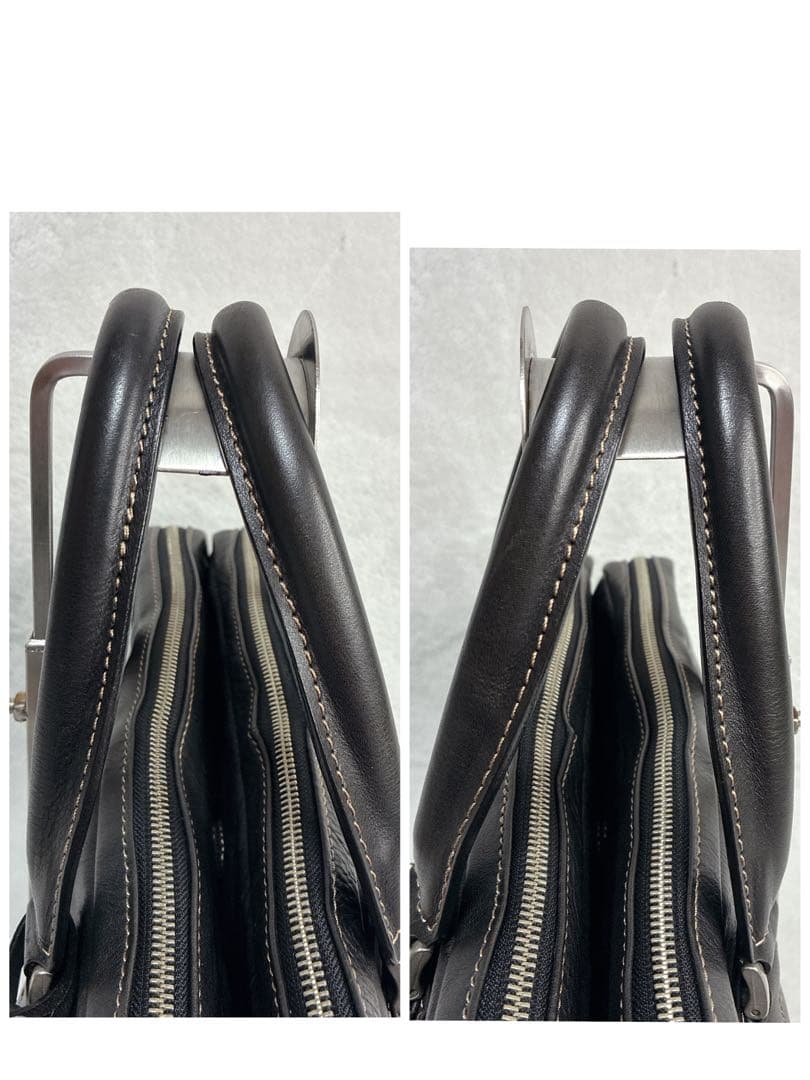 美品　ウルティマトーキョー ビジネスバッグ 2way ブリーフケース 3層 本革