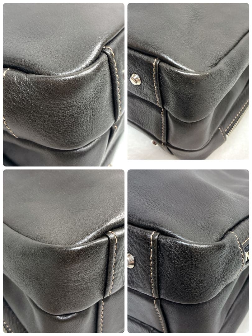 美品　ウルティマトーキョー ビジネスバッグ 2way ブリーフケース 3層 本革