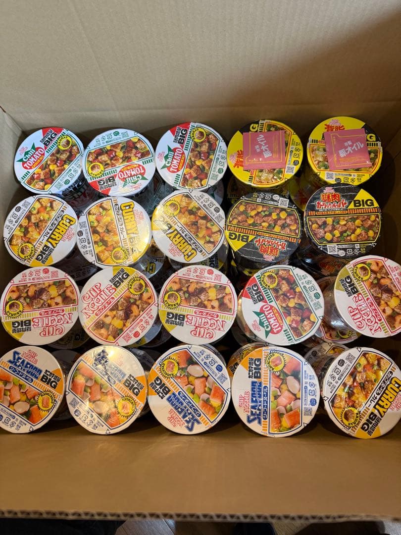 カップヌードルBig カップ麺　詰め合わせ まとめ売り 非常食 60個セット